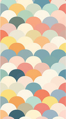 パステルカラーのカラフルなパターン
