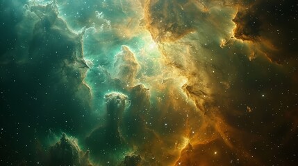 An intricate network of interstellar clouds and stars, showcasing the complex beauty of space formations