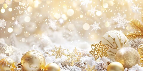 Snowy Elegance: New Year Banner