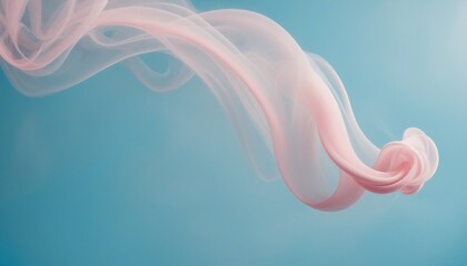 Abstract smoky background, beautiful light blue backdrops with smoke trail of soft pink texture, fantasy futuristic concept design
