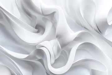 White luxury and Light elegant dynamic abstract forms blend seamlessly in this modern shape presentation, Sharpen 3d rendering background