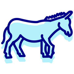 donkey vector icon