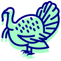 turkey vector icon