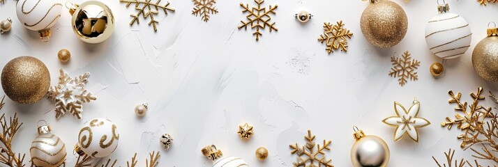 Snowy Elegance: New Year Banner