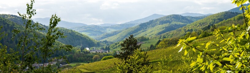 Site industriel historique au creux de la vallée de Kaysersberg, CeA, Alsace, Grand Est, France