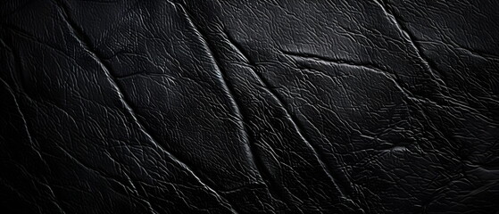 Black leather texture as background, The rough surface of the soft blanket is made from genuine black leather.