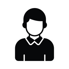 An amazing icon of voter avatar in editable design style