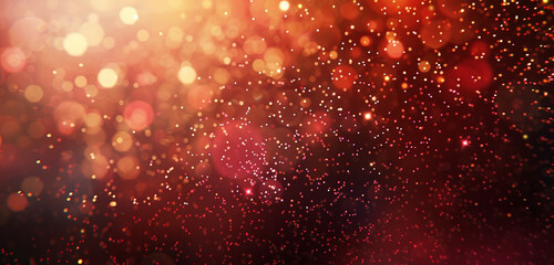 Rust Red Glitter on a Defocused Abstract Background, Warm and Earthy for Autumnal Themes