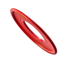 A frisbee in mid-air, capturing the essence of active summer play, on a transparent background.