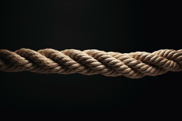 Captivating Rope line background. Nautical woven. Generate Ai