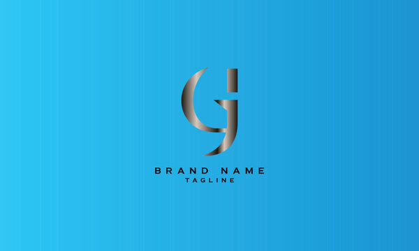 GJY, GYJ, JGY, JYG, YJG, YGJ, GJ, JG, Abstract initial monogram letter alphabet logo design