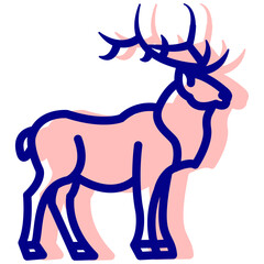 deer vector icon