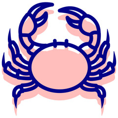 crab vector icon