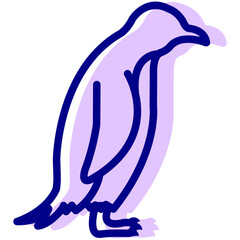 penguin vector icon