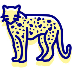 leopard vector icon © khaled