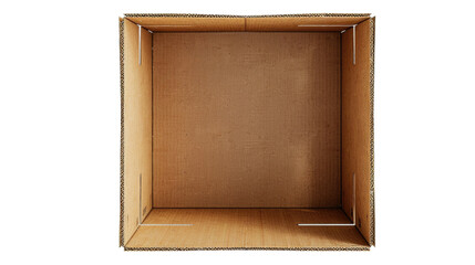 Fototapeta premium Cardboard box. Transparent background or PNG file.