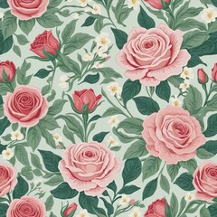  pattern with roses