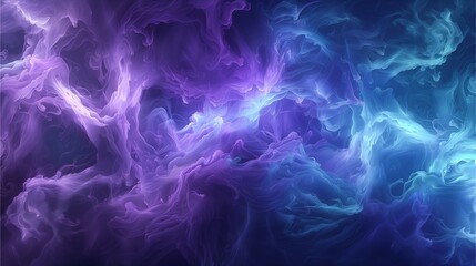 Fototapeta na wymiar The purple and blue smog, creating a mesmerizing visual.