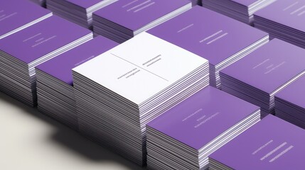 finish business cards purple