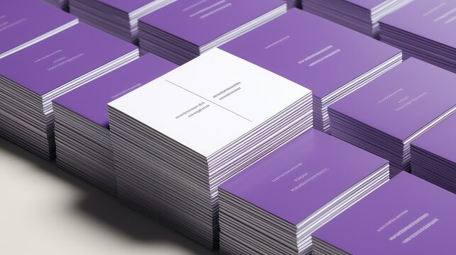 finish business cards purple