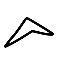 Arrow doodle line style