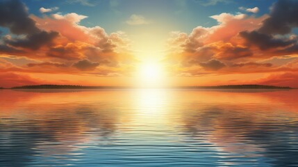 Obraz premium vibrant realistic sun rays