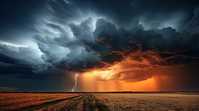 scene clouds with silver lining