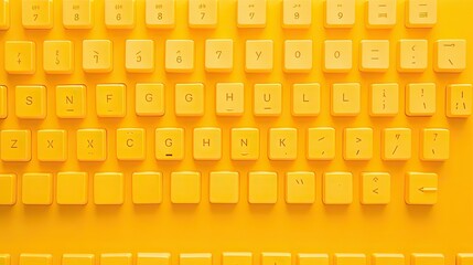 keyboard computer yellow