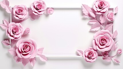 plastic picture frame pink