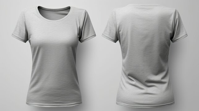 emplae t shirt template grey
