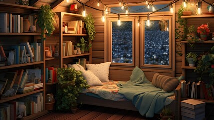 reading garden shed interior