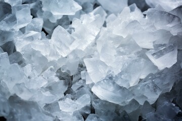 Solid Salt crystals closeup. Natural spa. Generate Ai