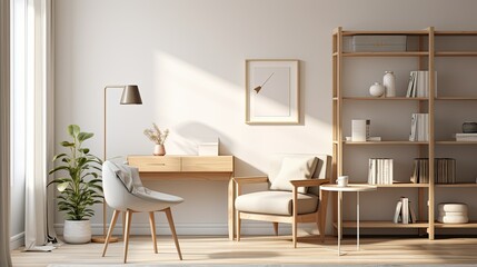 scandinavian study interior