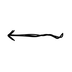 Vector sketch arrow drawing