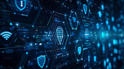 Business analytics and data visualization with magnifying glass and charts