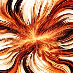 Blazing Beauty: an abstract that embodies the passion and energy of fire