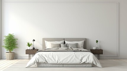 design modern interior blank wall