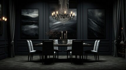 elegant dark interior