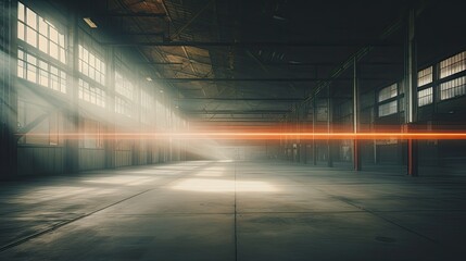 loading blurred warehouse interior wall
