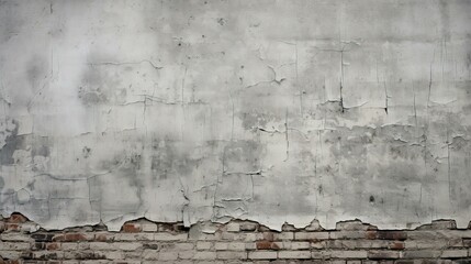 peeling gray brick wall
