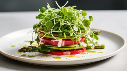 vegetable salad asparagus green