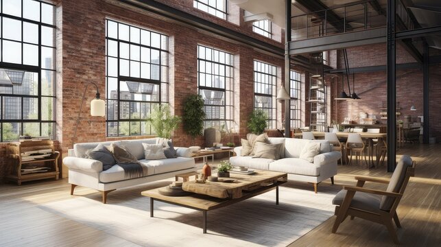high interior design loft