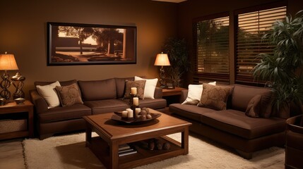 living brown interior