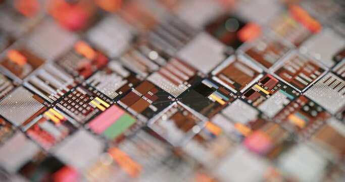 Silicon semiconductor wafer close-up. In electronics, a wafer also called a slice or substrate is a thin slice of semiconductor, a crystalline silicon, used for the fabrication of integrated circuits