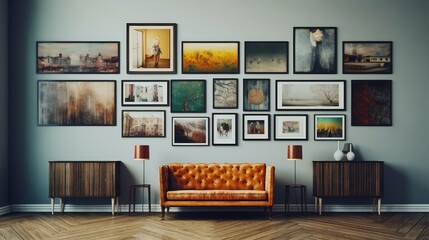 styles blurred modern vintage interior art frame