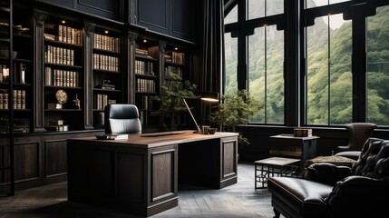 aesthetic luxury interior dark