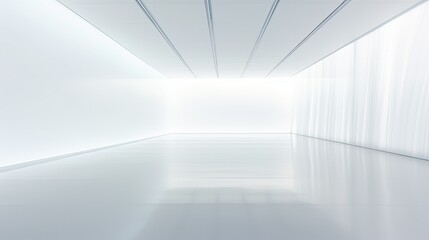 space blurred white interior