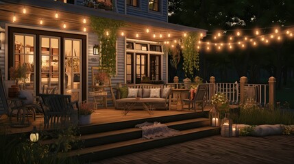 Obraz premium glow house light