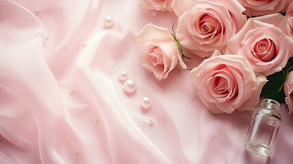 feminine pink roses backgrounds