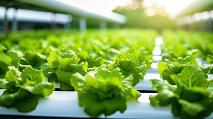 farm hydroponic lettuce salad